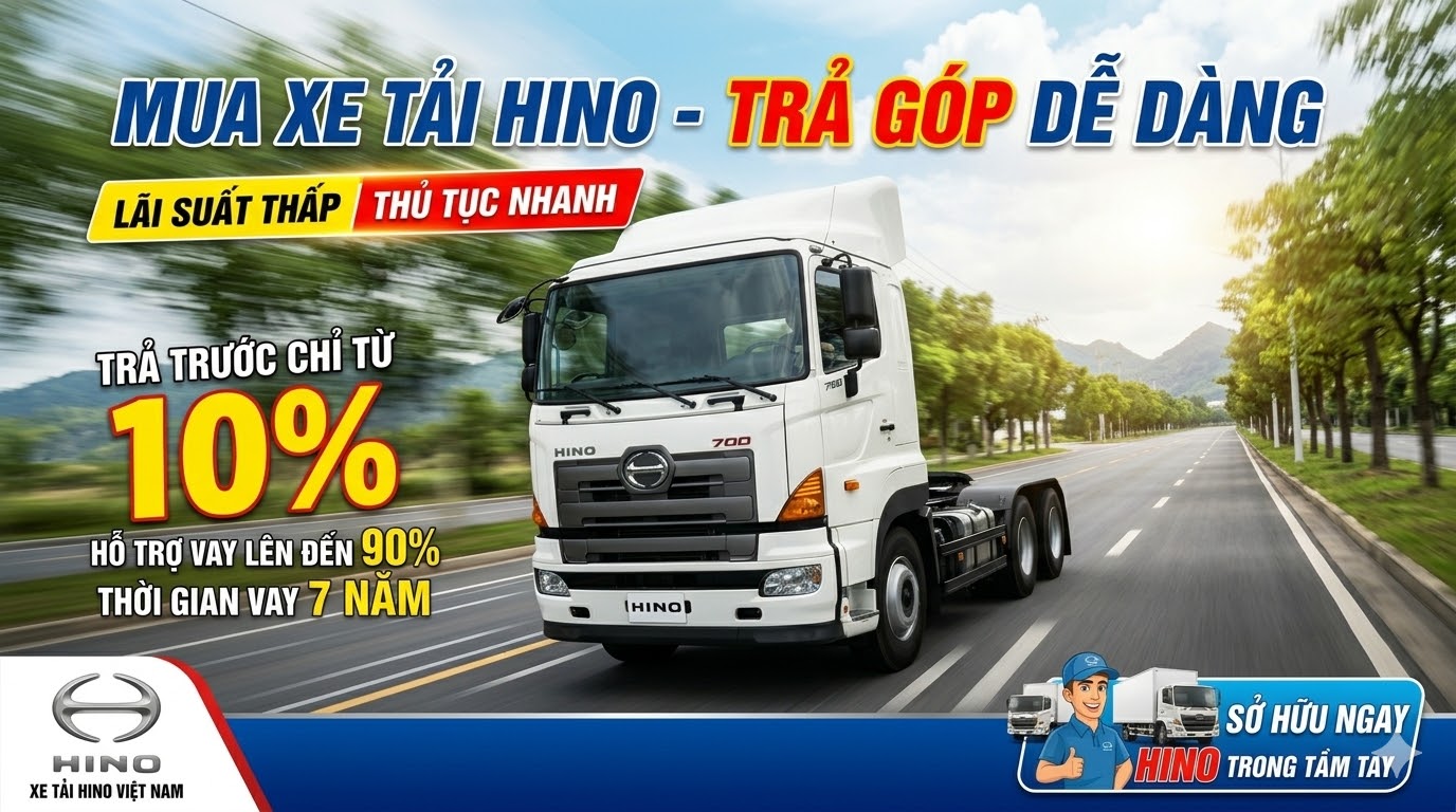 Xe tải Hino trả g&oacute;p